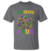 Funny 67 Mardi Gras T Shirt Six Seven Bruh Dabbing Jester