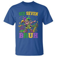 Funny 67 Mardi Gras T Shirt Six Seven Bruh Dabbing Jester