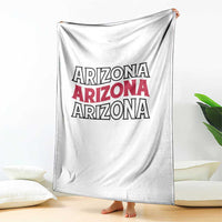Retro Arizona Lover Throw Blanket Groovy Typography Vintage 70s State