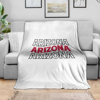 Retro Arizona Lover Throw Blanket Groovy Typography Vintage 70s State