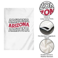 Retro Arizona Lover Garden Flag Groovy Typography Vintage 70s State