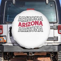 Retro Arizona Lover Spare Tire Cover Groovy Typography Vintage 70s State