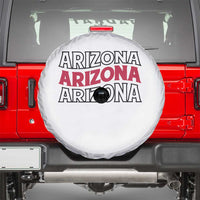 Retro Arizona Lover Spare Tire Cover Groovy Typography Vintage 70s State