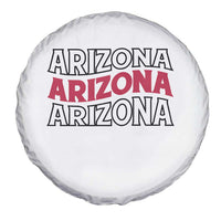 Retro Arizona Lover Spare Tire Cover Groovy Typography Vintage 70s State