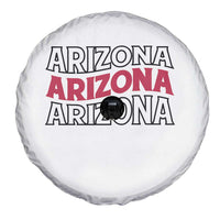 Retro Arizona Lover Spare Tire Cover Groovy Typography Vintage 70s State