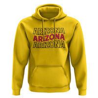 Retro Arizona Lover Hoodie Groovy Typography Vintage 70s State