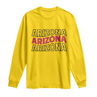 Retro Arizona Lover Long Sleeve Shirt Groovy Typography Vintage 70s State