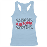Retro Arizona Lover Racerback Tank Top Groovy Typography Vintage 70s State