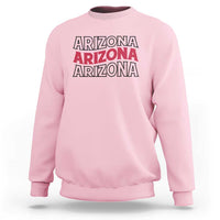 Retro Arizona Lover Sweatshirt Groovy Typography Vintage 70s State