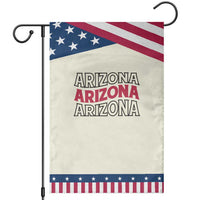 Retro Arizona Lover Garden Flag Groovy Typography Vintage 70s State