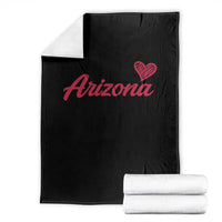 Arizona State Pride Throw Blanket Clean Word Art Minimalist Graphic