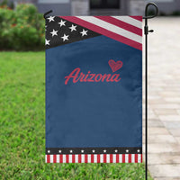 Arizona State Pride Garden Flag Clean Word Art Minimalist Graphic