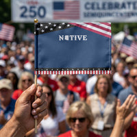 Local Arizona Native Patriotic Handheld Flag AZ State Map Pride Gift