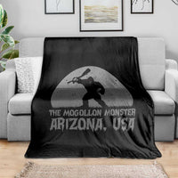 The Mogollon Monster Arizona Bigfoot Throw Blanket Vintage Cryptid Folklore