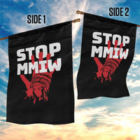 Indigenous Women Awareness Garden Flag Stop MMIW Red Handprint Graphic