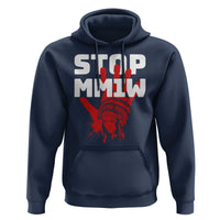 Indigenous Women Awareness Hoodie Stop MMIW Red Handprint Graphic