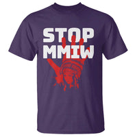 Indigenous Women Awareness T Shirt Stop MMIW Red Handprint Graphic