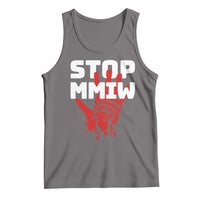 Indigenous Women Awareness Tank Top Stop MMIW Red Handprint Graphic