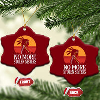 MMIW Awareness Ceramic Ornament No More Stolen Sisters Native American Gift