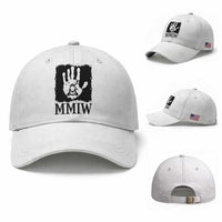Stop MMIW Baseball Cap Voices For Stolen Sisters Red Handprint Graphic