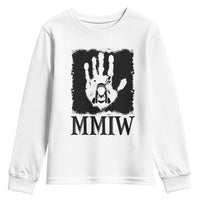 Stop MMIW Youth Sweatshirt Voices For Stolen Sisters Red Handprint Graphic