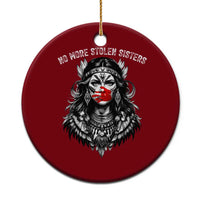 MMIW Awareness Support Ceramic Ornament No More Stolen Sisters