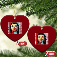 MMIW Awareness Support Ceramic Ornament Voices For Stolen Sisters Native American