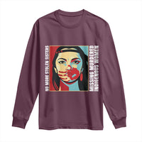MMIW Awareness Support Long Sleeve Shirt Voices For Stolen Sisters Native American