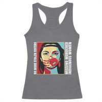 MMIW Awareness Support Racerback Tank Top Voices For Stolen Sisters Native American