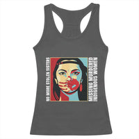 MMIW Awareness Support Racerback Tank Top Voices For Stolen Sisters Native American