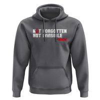 MMIW Awareness Hoodie Not Forgotten Not Invisible Indigenous Women