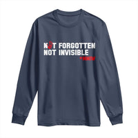 MMIW Awareness Long Sleeve Shirt Not Forgotten Not Invisible Indigenous Women