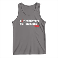 MMIW Awareness Tank Top Not Forgotten Not Invisible Indigenous Women