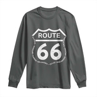 Vintage Route Highway 66 Road Trip Long Sleeve Shirt Mother Road All States