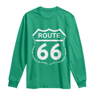 Vintage Route Highway 66 Road Trip Long Sleeve Shirt Mother Road All States