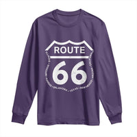 Vintage Route Highway 66 Road Trip Long Sleeve Shirt Mother Road All States