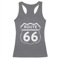 Vintage Route Highway 66 Road Trip Racerback Tank Top Mother Road All States