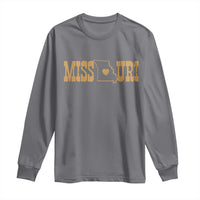 Vintage Missouri State Map Long Sleeve Shirt Midwest Pride Gift