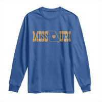 Vintage Missouri State Map Long Sleeve Shirt Midwest Pride Gift