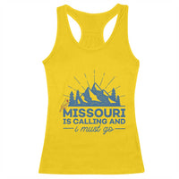 Missouri Traveling Lover Racerback Tank Top Missouri Is Calling And I Must Go