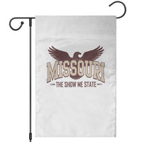 Vintage Missouri Eagle Garden Flag Missouri The Show Me State Retro Distressed