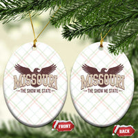 Vintage Missouri Eagle Ceramic Ornament Missouri The Show Me State Retro Distressed