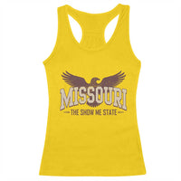 Vintage Missouri Eagle Racerback Tank Top Missouri The Show Me State Retro Distressed