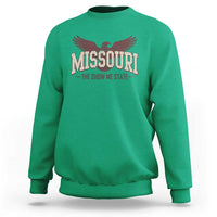 Vintage Missouri Eagle Sweatshirt Missouri The Show Me State Retro Distressed