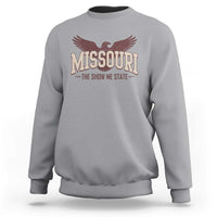 Vintage Missouri Eagle Sweatshirt Missouri The Show Me State Retro Distressed