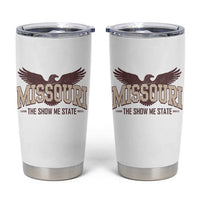 Vintage Missouri Eagle Tumbler Cup Missouri The Show Me State Retro Distressed