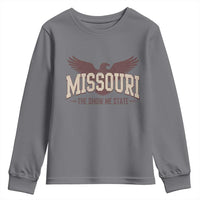 Vintage Missouri Eagle Youth Sweatshirt Missouri The Show Me State Retro Distressed