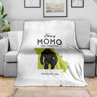 Louisiana Missouri Cryptid Lover Throw Blanket Home Of Momo The Monster