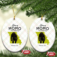 Louisiana Missouri Cryptid Lover Ceramic Ornament Home Of Momo The Monster