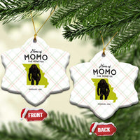 Louisiana Missouri Cryptid Lover Ceramic Ornament Home Of Momo The Monster